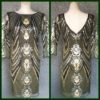 Evening dress, 1920's Gatsby inspired, 3/4 sleeve.