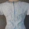 1950's, Evening Gown, light blue, satin & lace, handmade, USA, size 12. - Image 4