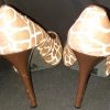 Giraffe print mock suede high heel by 'Novo' size 10 - Image 3