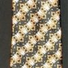 1970's, Tie, polyester/cotton, black/orange/white printed - Image 3