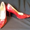 High Heels, Red, Leather, pointy toe, by 'Cellini' size 10 - Image 3