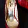 High Heels, Red, Leather, pointy toe, by 'Cellini' size 10 - Image 4