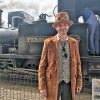 Morning Coat, polyester, tan mock suede, size L - Image 5
