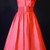 1980's Dress and Jacket, by 'Leon Haskin', taffeta, size 10 - Image 4