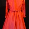 1980's Dress and Jacket, by 'Leon Haskin', taffeta, size 10 - Image 7