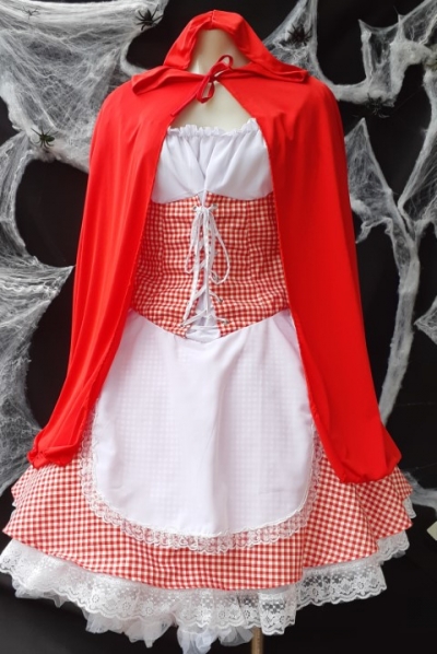 Little Red Riding Hood Costume, dress and cape, size 10-12
