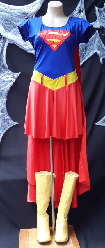 Super Girl inspired Costume, Polyester, size 12-14