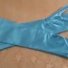1950's, Party Dress & Gloves, blue, Nylon/satin, by 'Linda Patrica', USA, size 10. - Image 7