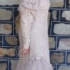 1980's, 'Titanic' inspired gown, Georgette & Lace, polyester, by 'Celeste', USA, size 12 - Image 3