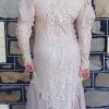 1980's, 'Titanic' inspired gown, Georgette & Lace, polyester, by 'Celeste', USA, size 12 - Image 4