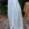 Vintage 1950's, Wedding Gown with train and veil, Satin, champagne colour, size 6 - Image 7