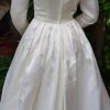 Vintage 1950's, Wedding Gown with train and veil, Satin, champagne colour, size 6 - Image 12