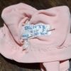 Straw hat with lace and flowers, plastic pearl beads & pink vintage gloves. - Image 6