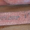 Leather belt, 1970's, brass buckle, Tan, Made in Australia by 'Gumboots', size XS - Image 3