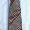 1970's, Wide Tie, autumnal tweed abstract print, polyester, by 'Flying High' - Image 4