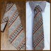 1970's, Wide Tie, autumnal tweed abstract print, polyester, by 'Flying High'
