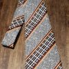 1970's, Wide Tie, autumnal tweed abstract print, polyester, by 'Flying High' - Image 2
