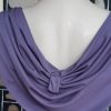 1980's Evening Gown, Grecian neckline, Lavender, polyester, by 'California' Made in England, size 10 - Image 5