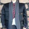 Suit, 1950's, 2 piece, grey, checked, wool, by 'Don Tailors of Adelaide' size S-30" - Image 6