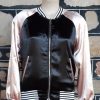 Bomber Jacket, Rock-a-billy, pink/black, satin polyester, reversible, by 'Paper Closet', size 8-10 - Image 5