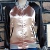 Bomber Jacket, Rock-a-billy, pink/black, satin polyester, reversible, by 'Paper Closet', size 8-10 - Image 12