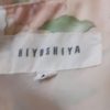 1980's, Long sleeved dress, apricot floral print, polyester, by 'Hiyoshiya' size 10 - Image 9