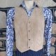 Suede Vest, 1970's, taupe, by 'Silton', USA, size M