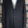 Blazer, black, 60's cut, single breasted, wool, by 'Flair' size XL - Image 2