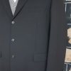 Blazer, black, 60's cut, single breasted, wool, by 'Flair' size XL - Image 3