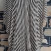 Kimono, Lurex, Black/gold striped, by 'Kendall James', one size. - Image 2