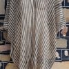 Kimono, Lurex, Black/gold striped, by 'Kendall James', one size. - Image 5