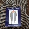 Kimono, Lurex, Black/gold striped, by 'Kendall James', one size. - Image 8