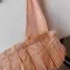 1940's, Halter neck swing dress & Bolero, apricot, rayon, handmade, size 6 - Image 5