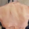 1940's, Halter neck swing dress & Bolero, apricot, rayon, handmade, size 6 - Image 9