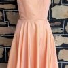 1940's, Halter neck swing dress & Bolero, apricot, rayon, handmade, size 6 - Image 10