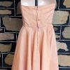 1940's, Halter neck swing dress & Bolero, apricot, rayon, handmade, size 6 - Image 11