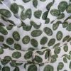 1950's, Swing Day Dress, Cream/green print, rayon, handmade, size 8 - Image 5