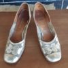 1960's, Gold, Patent Leather Pump, by 'Meschell Faris of France', size 9.5 - Image 2