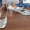 1960's, Gold, Patent Leather Pump, by 'Meschell Faris of France', size 9.5 - Image 3