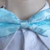 Bow Tie, pale blue, satin polyester, by 'Jon Vandyk', Holland
