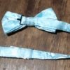 Bow Tie, pale blue, satin polyester, by 'Jon Vandyk', Holland - Image 4