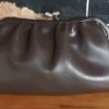 1940's Clutch Bag, Brown, Vinyl, By 'Gold Crest N.S.W.', small