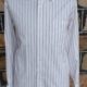 Business Shirt, White/lavender striped, cotton, by 'Saville Row', 1970's, size 3XL
