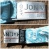 Bow Tie, pale blue, satin polyester, by 'Jon Vandyk', Holland - Image 2