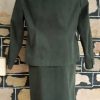 1970's, Suede Skirt Suit, forest green, size 14 - Image 7