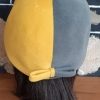 1970's 'Jockey' style suede hat, mustard/slate, by 'Eldee of Sydney', size 54cm - Image 5