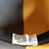 1970's 'Jockey' style suede hat, mustard/slate, by 'Eldee of Sydney', size 54cm - Image 7