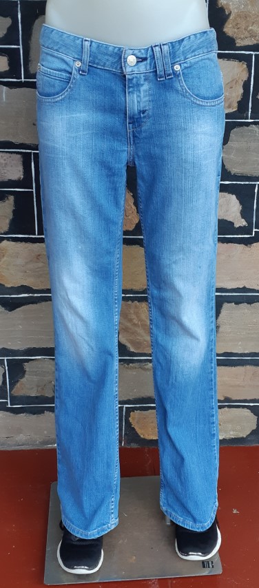 'Levis', Light blue Denim Jean, Low boot-cut, style 460, size 10