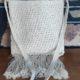1960's, Crochet Handbag, Cream, handmade, cotton.