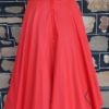 Full Circle Skirt, Red, Cotton, Handmade, size 10-12 - Image 6